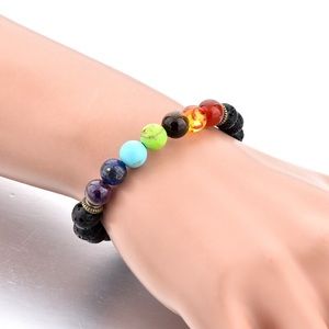 7 chakra alignment beaded bracelet